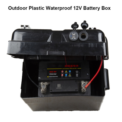 Openlucht Plastic Waterdichte de Batterijdoos van 100A 12V, Avontuur het Kamperen Batterijdoos