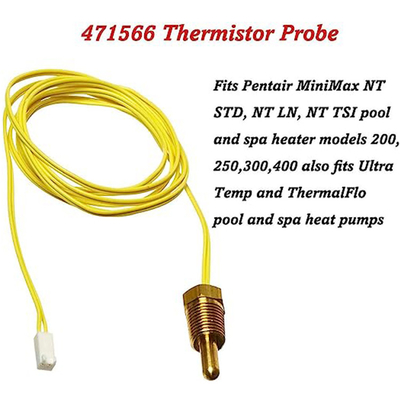 Geel-draad 471566 de Vervanging van het de Sonde10k Ohm van de Schroefthermistor voor Pentair MiniMax Pool Spa Pompverwarmer