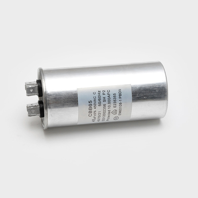 De cilindrische de Airconditionermotor van de Machtscondensator CBB65 45uf 5% 370V 450V AC stelt het Geval van het Condensatoraluminium in werking