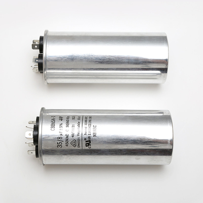 De Condensator van de het Polypropyleenfilm van 50/60HZ cbb65a-1 35uF 35/8uF 5% 450VAC voor de Was van de Airconditioningstoesteldiepvriezer