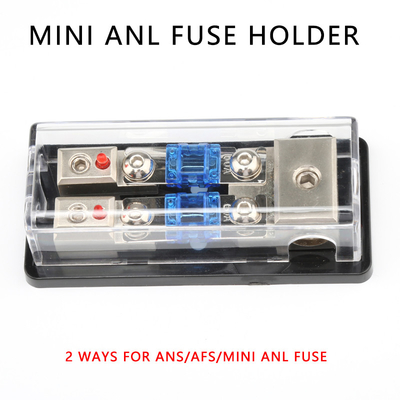 2 Way Auto Fuses Box Holder 8GA AFS Mini ANL Fuse Block voor 60A Met LED-indicator